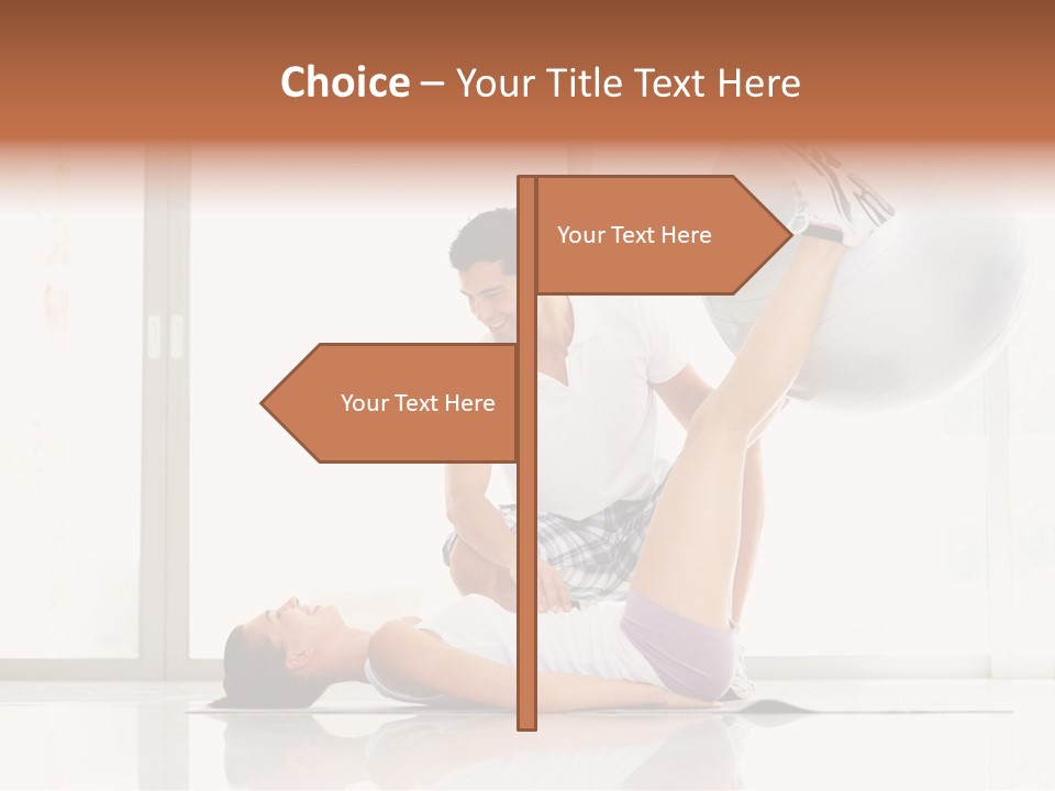 Sitting Corporate Work PowerPoint Template