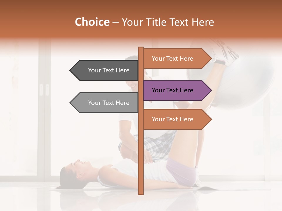Sitting Corporate Work PowerPoint Template