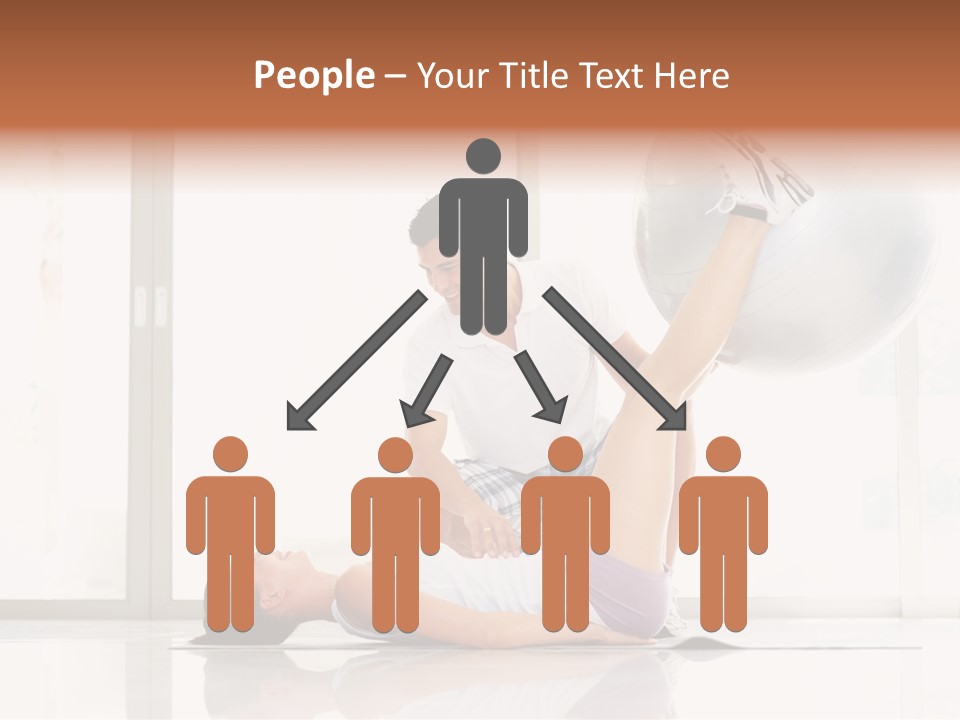 Sitting Corporate Work PowerPoint Template