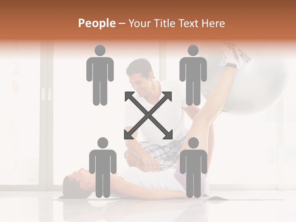 Sitting Corporate Work PowerPoint Template