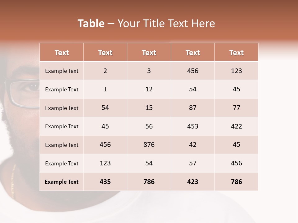 Shot One Face PowerPoint Template