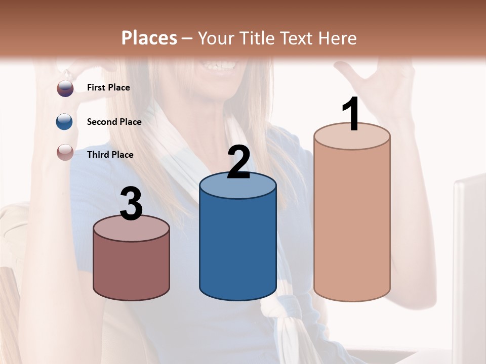 Sitting Corporate Work PowerPoint Template