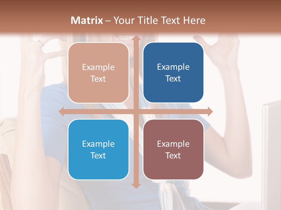 Sitting Corporate Work PowerPoint Template