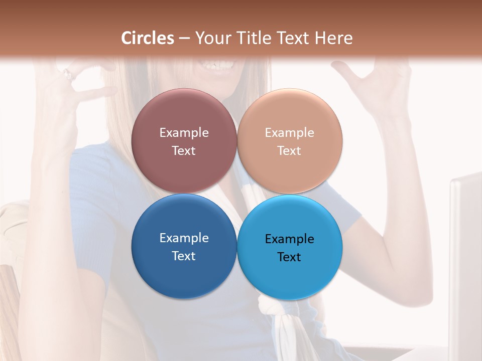 Sitting Corporate Work PowerPoint Template