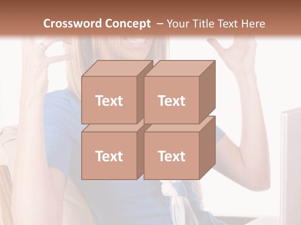 Sitting Corporate Work PowerPoint Template