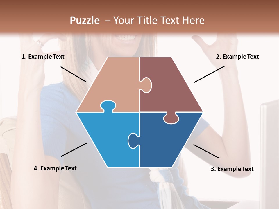 Sitting Corporate Work PowerPoint Template