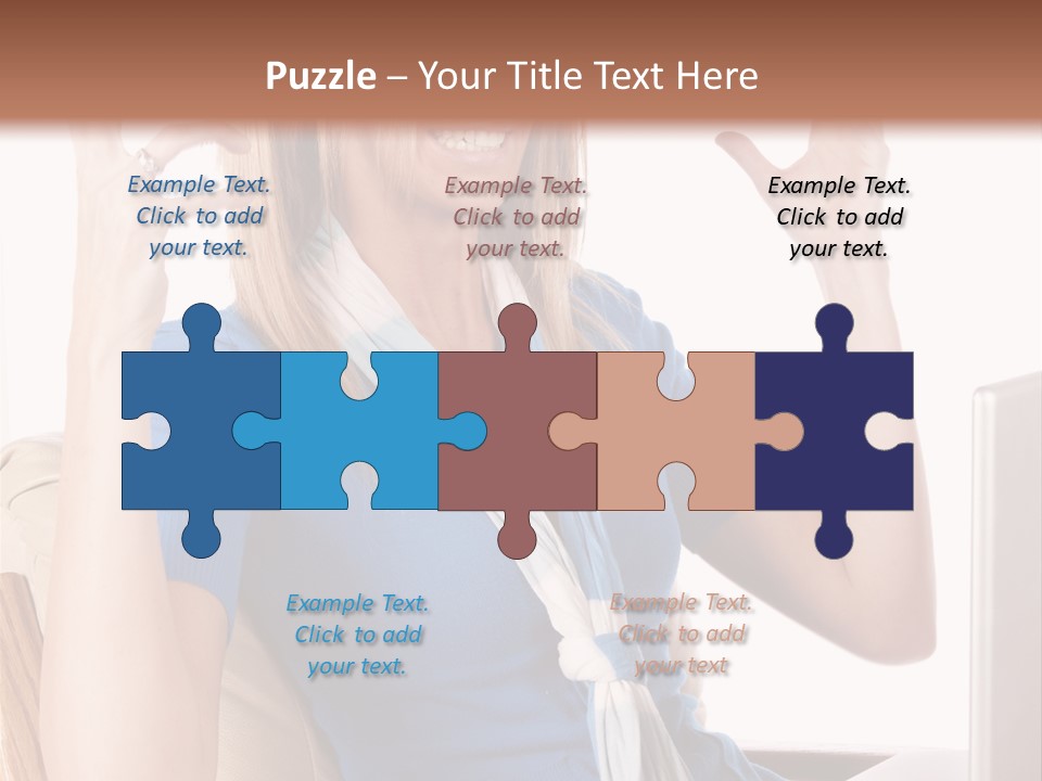 Sitting Corporate Work PowerPoint Template