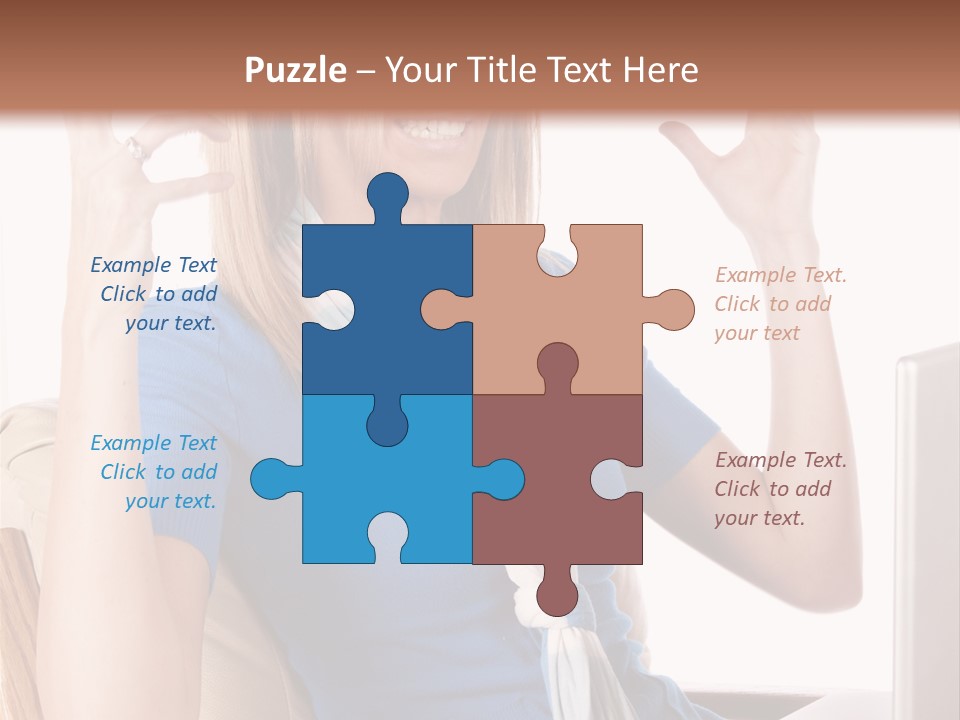 Sitting Corporate Work PowerPoint Template