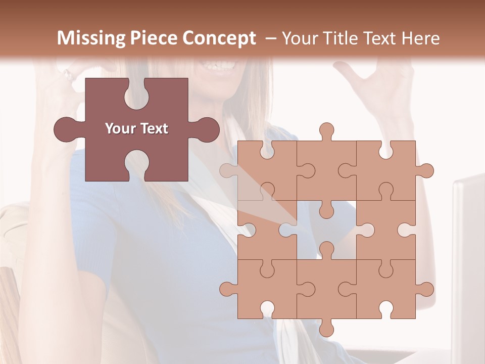 Sitting Corporate Work PowerPoint Template