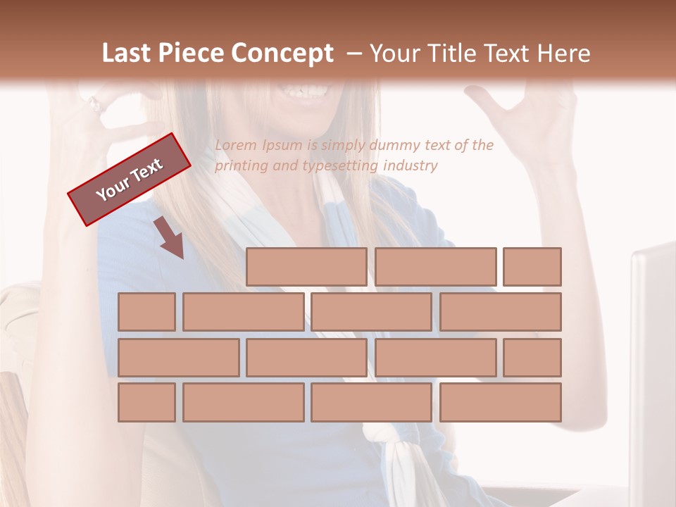 Sitting Corporate Work PowerPoint Template