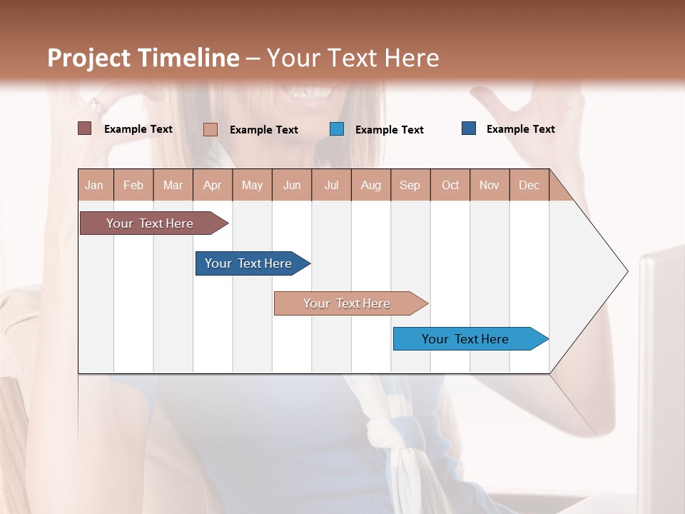 Sitting Corporate Work PowerPoint Template