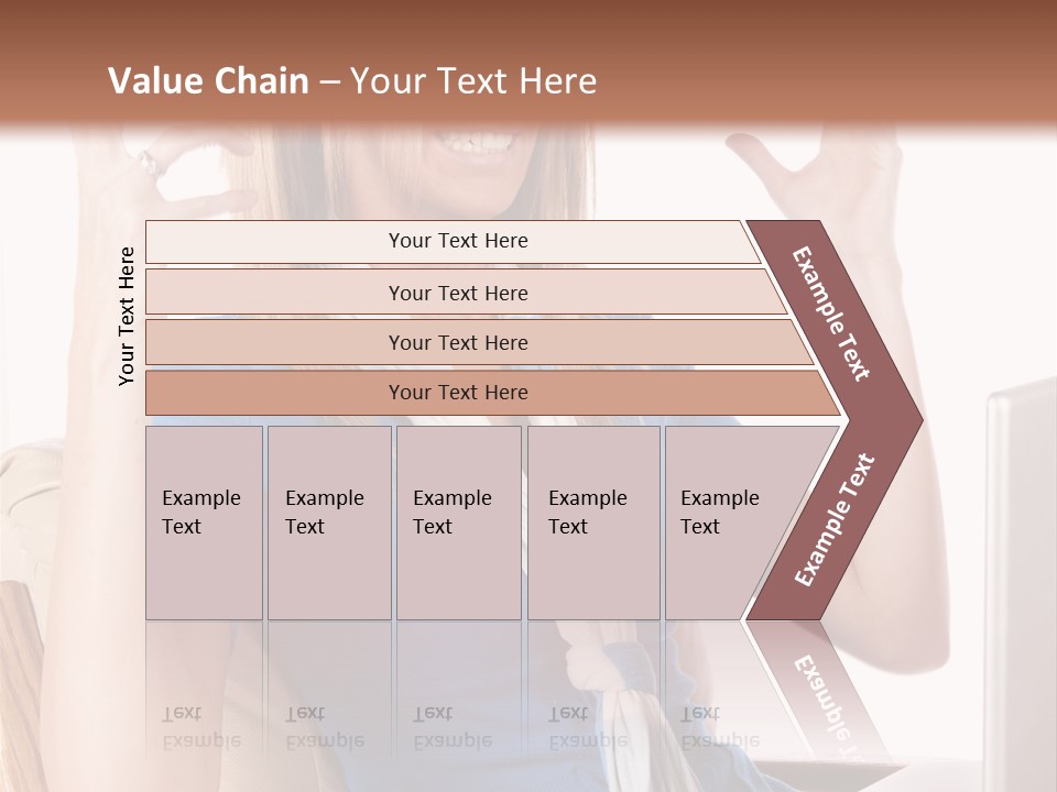 Sitting Corporate Work PowerPoint Template