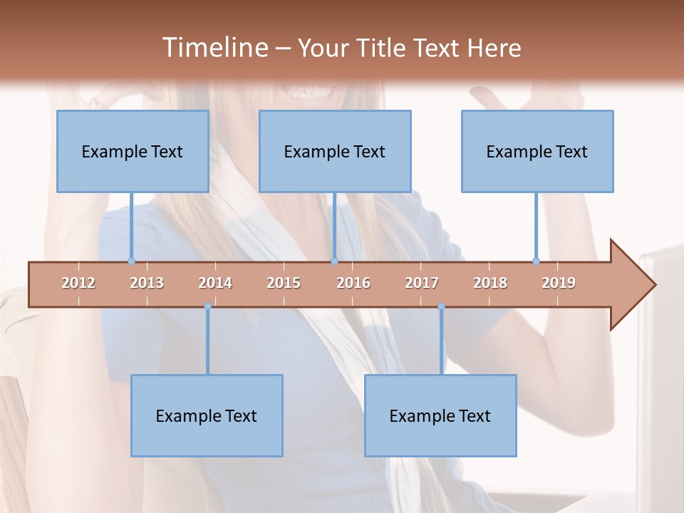 Sitting Corporate Work PowerPoint Template