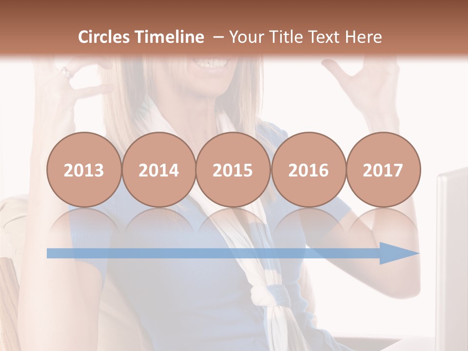 Sitting Corporate Work PowerPoint Template