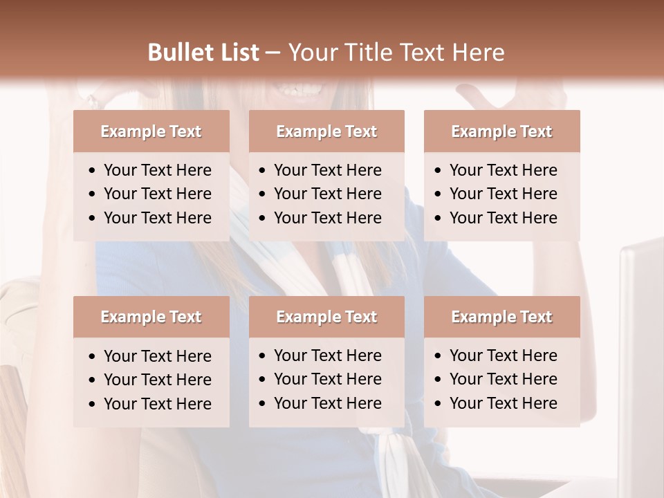 Sitting Corporate Work PowerPoint Template
