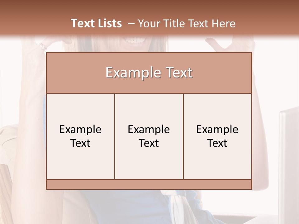 Sitting Corporate Work PowerPoint Template