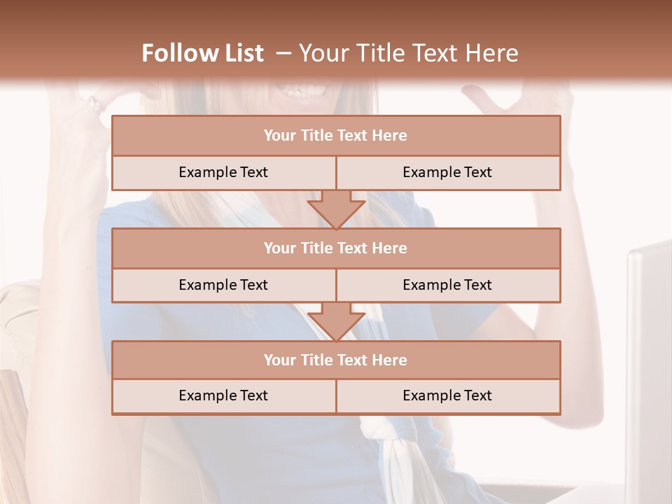 Sitting Corporate Work PowerPoint Template