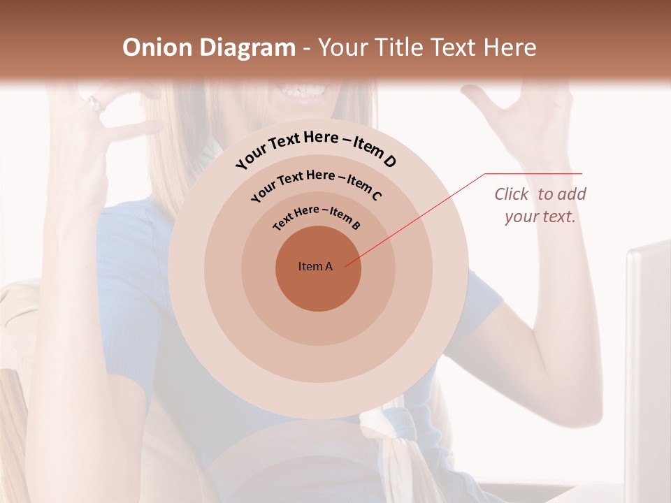 Sitting Corporate Work PowerPoint Template