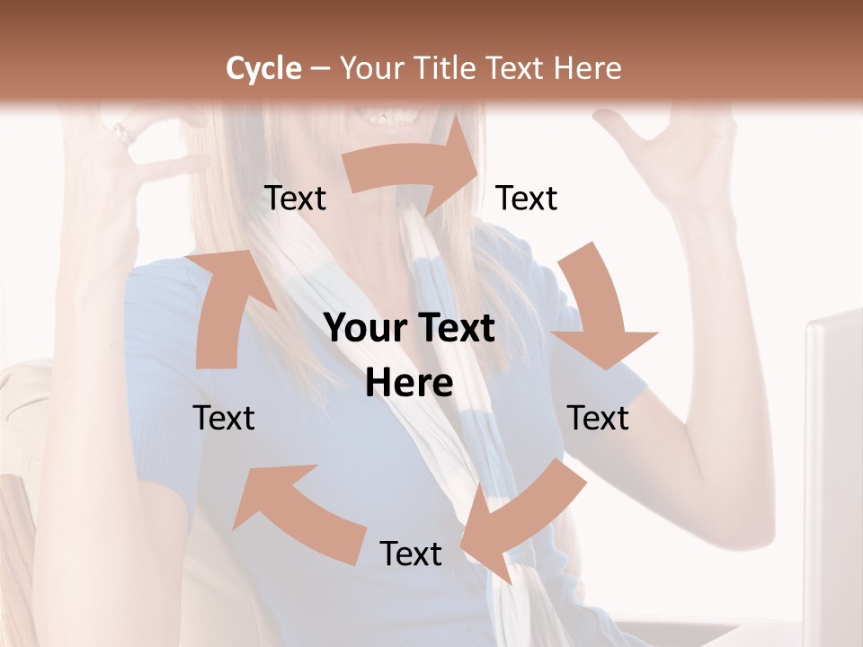 Sitting Corporate Work PowerPoint Template