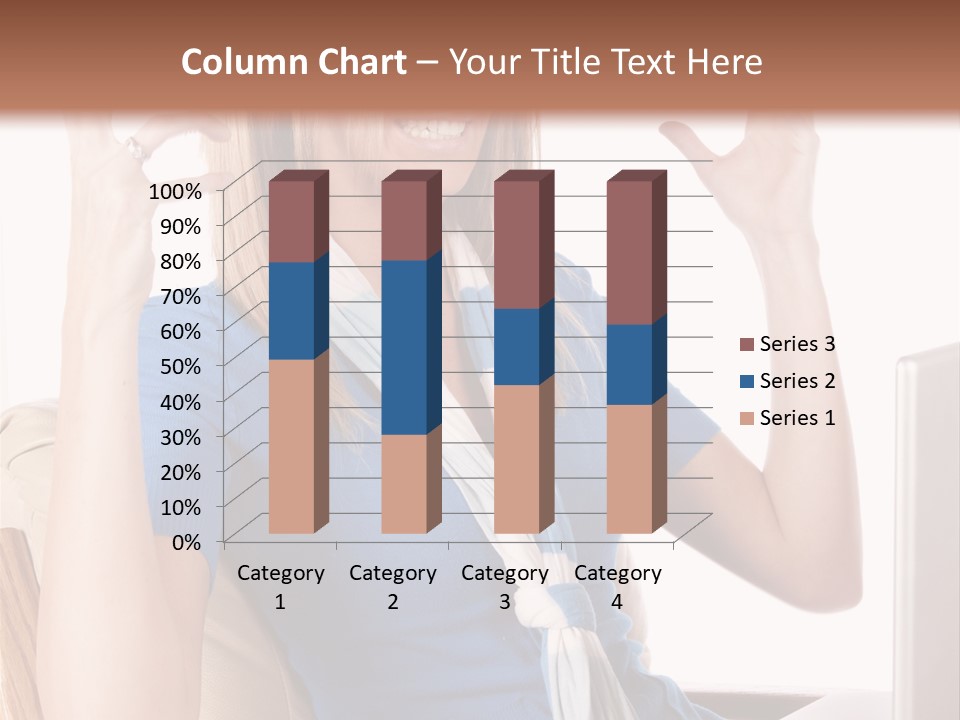 Sitting Corporate Work PowerPoint Template