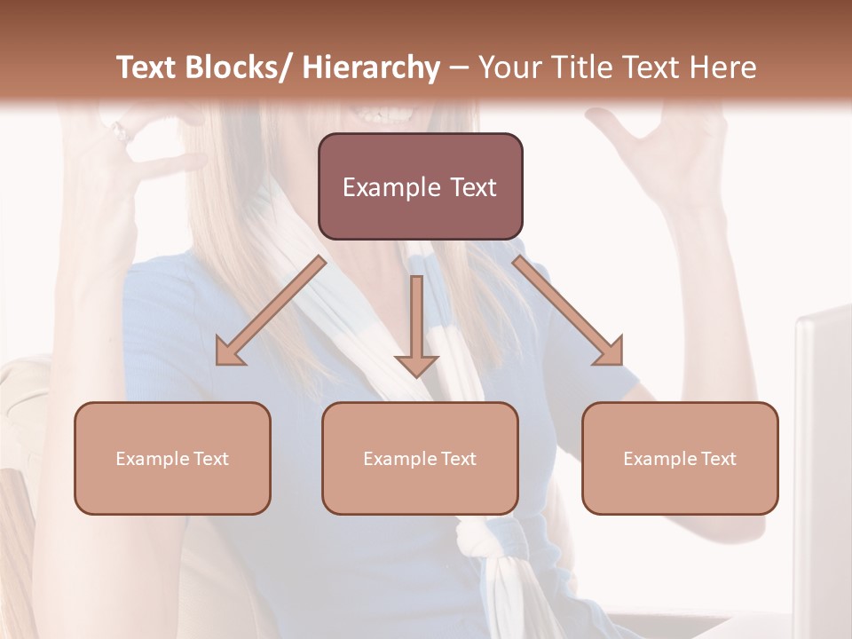 Sitting Corporate Work PowerPoint Template