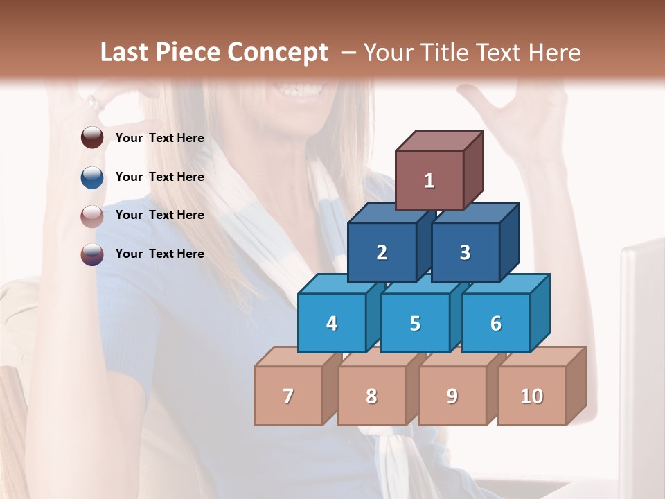 Sitting Corporate Work PowerPoint Template