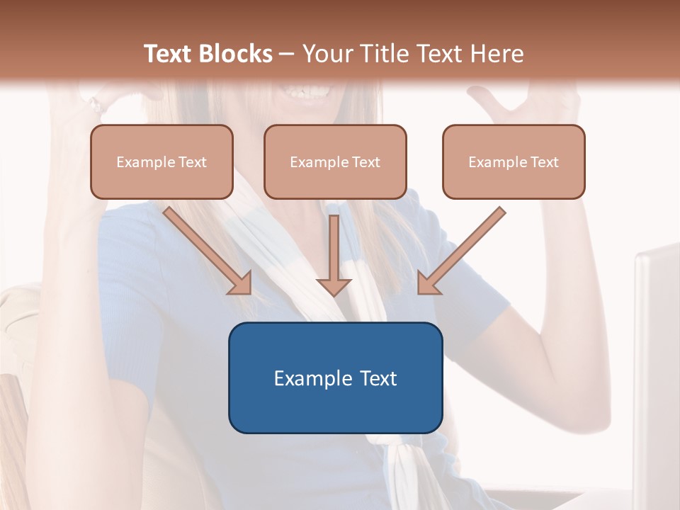 Sitting Corporate Work PowerPoint Template