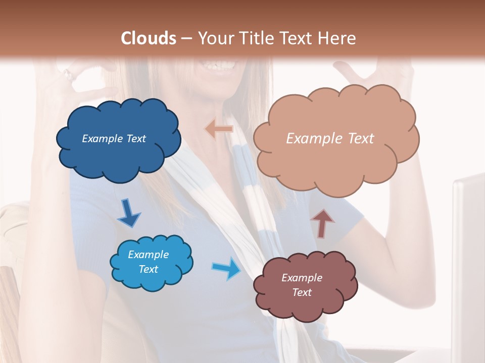 Sitting Corporate Work PowerPoint Template