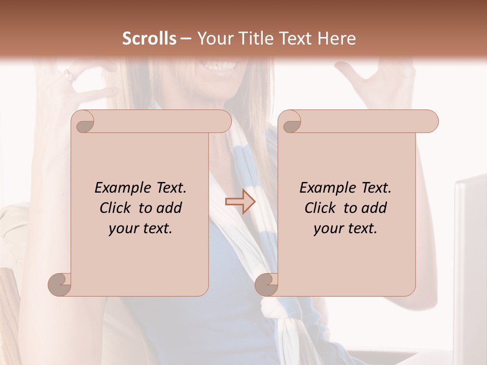 Sitting Corporate Work PowerPoint Template