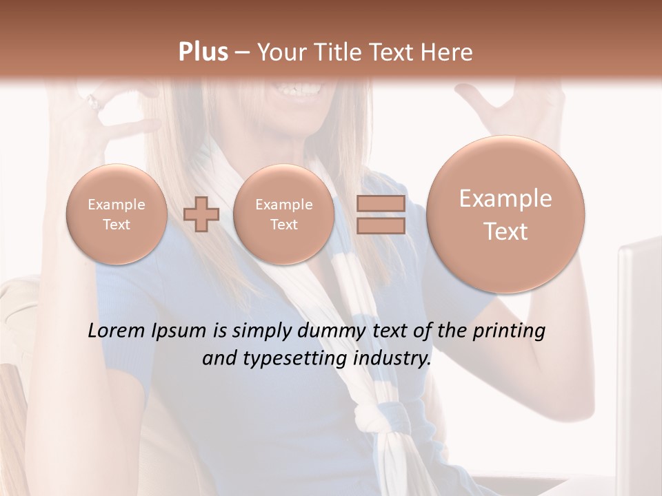 Sitting Corporate Work PowerPoint Template