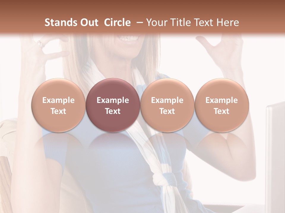 Sitting Corporate Work PowerPoint Template