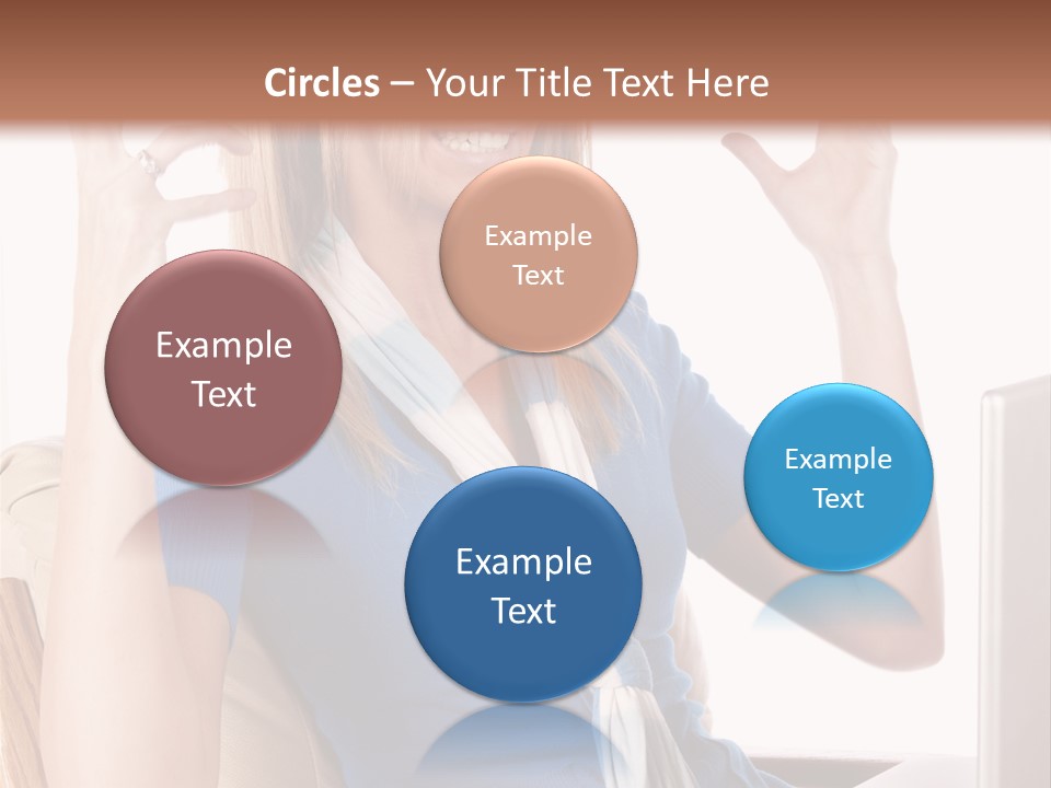 Sitting Corporate Work PowerPoint Template