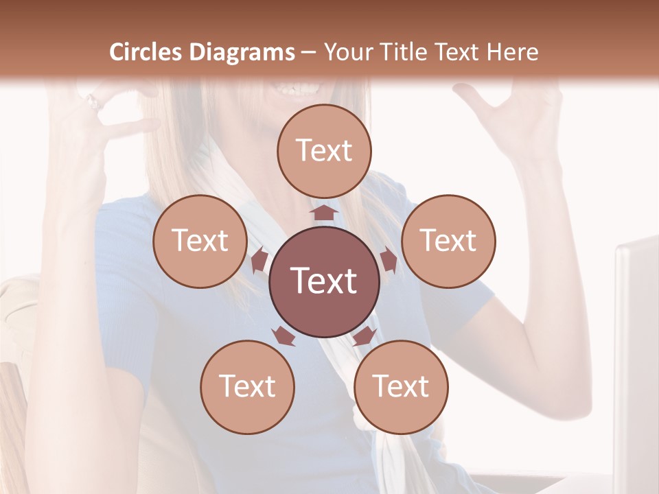 Sitting Corporate Work PowerPoint Template