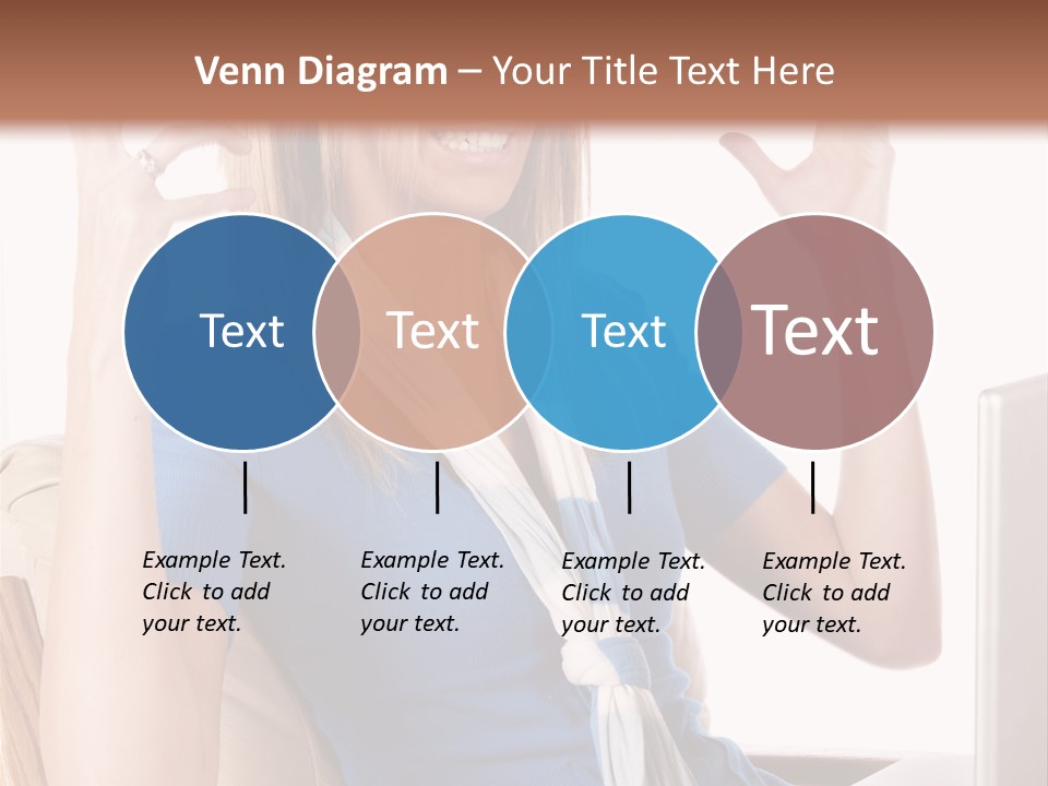 Sitting Corporate Work PowerPoint Template
