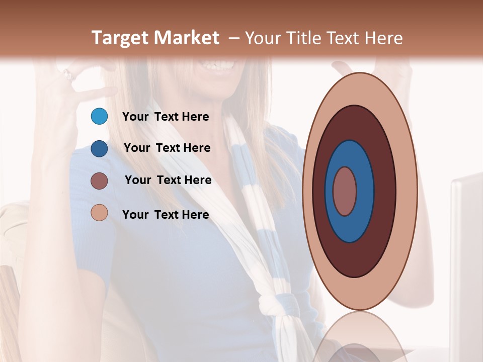 Sitting Corporate Work PowerPoint Template