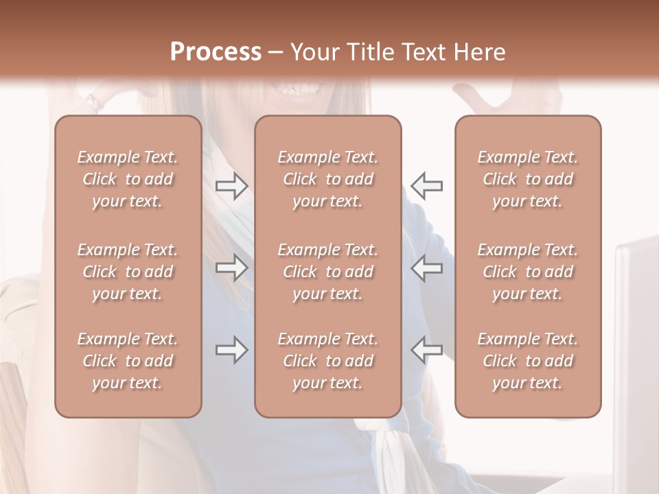 Sitting Corporate Work PowerPoint Template