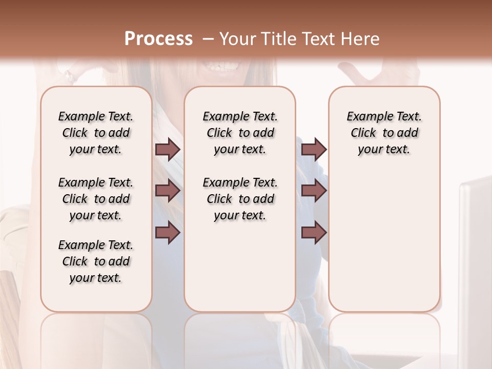 Sitting Corporate Work PowerPoint Template