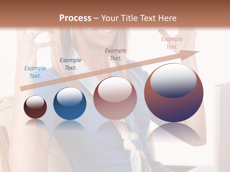 Sitting Corporate Work PowerPoint Template