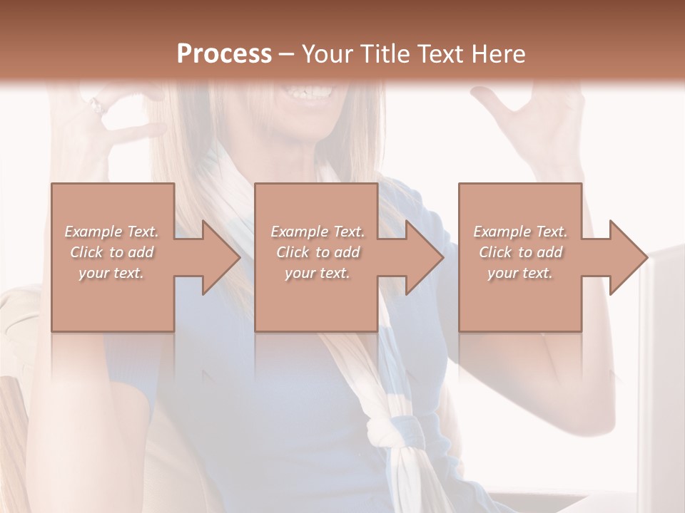 Sitting Corporate Work PowerPoint Template
