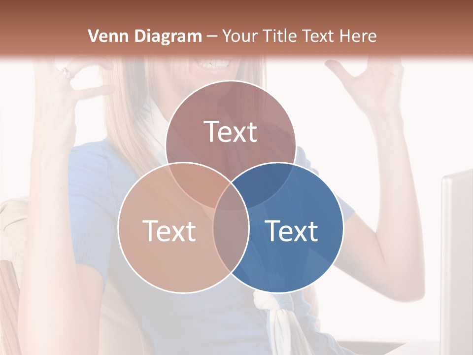 Sitting Corporate Work PowerPoint Template