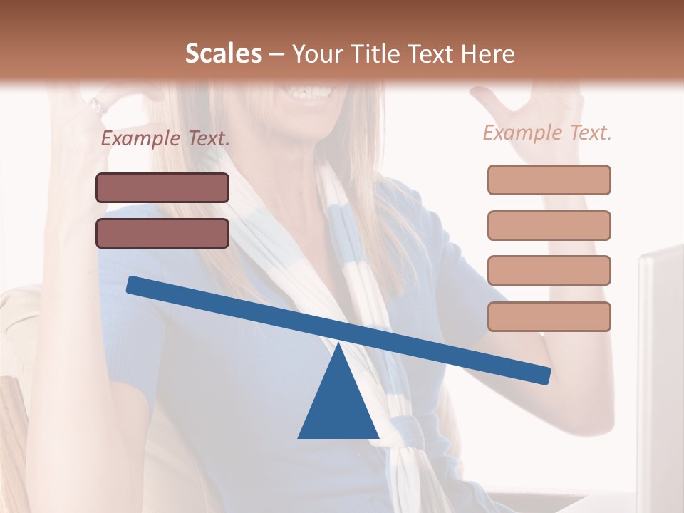 Sitting Corporate Work PowerPoint Template