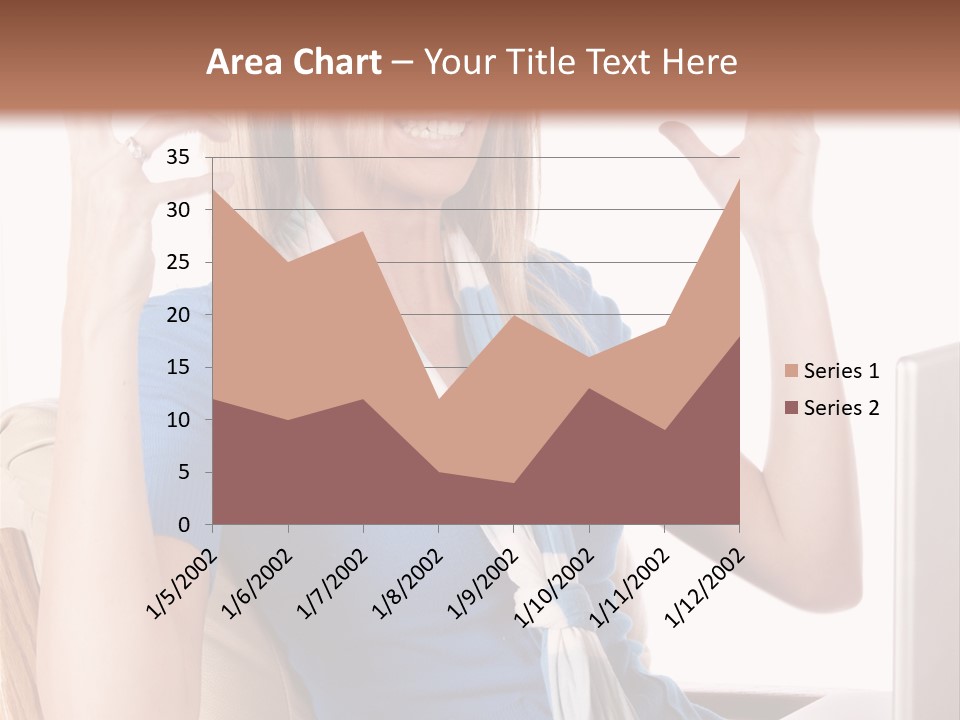 Sitting Corporate Work PowerPoint Template