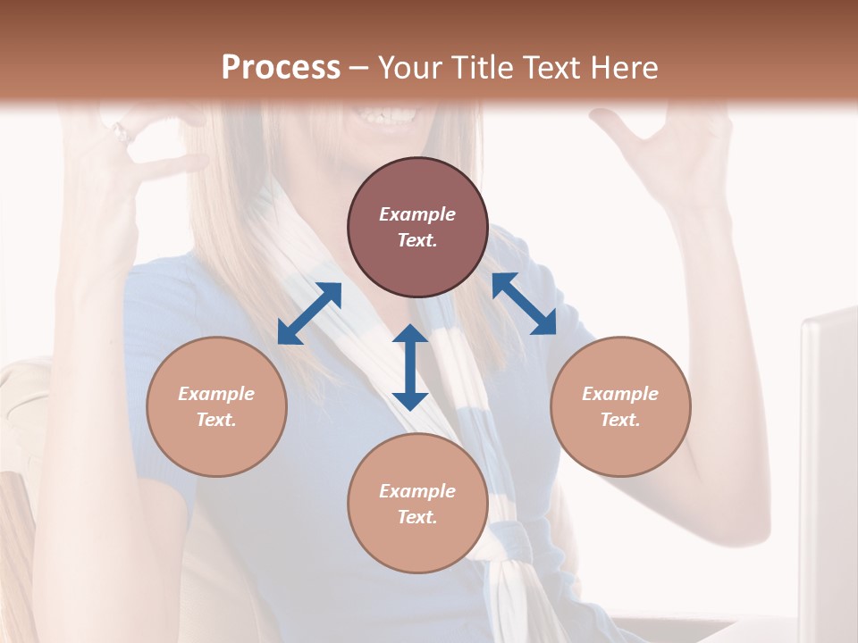 Sitting Corporate Work PowerPoint Template
