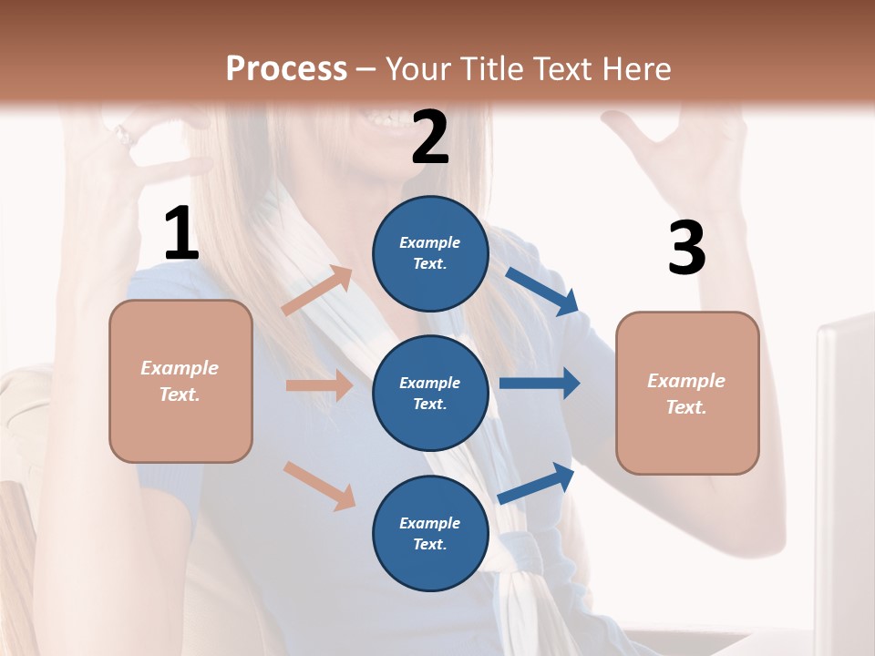 Sitting Corporate Work PowerPoint Template