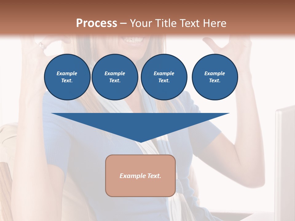 Sitting Corporate Work PowerPoint Template