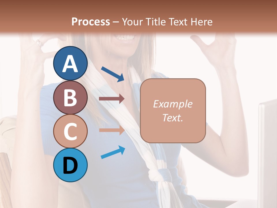 Sitting Corporate Work PowerPoint Template