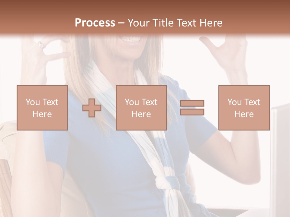 Sitting Corporate Work PowerPoint Template