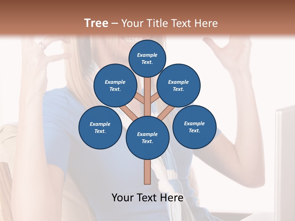 Sitting Corporate Work PowerPoint Template