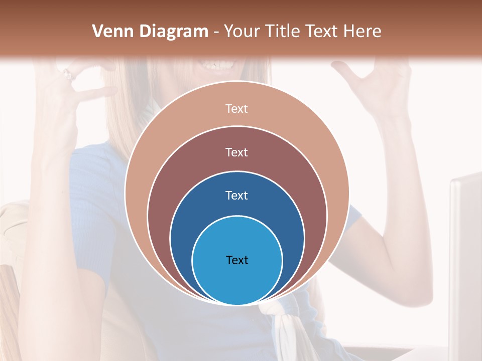 Sitting Corporate Work PowerPoint Template