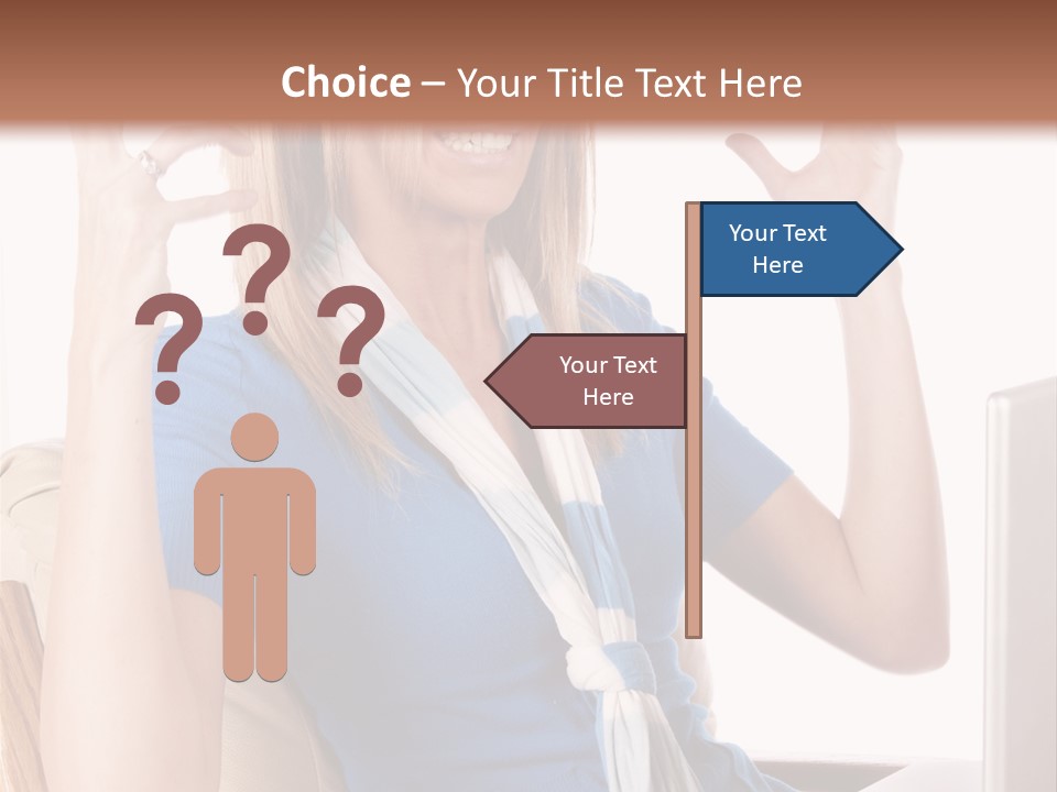 Sitting Corporate Work PowerPoint Template